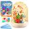 Dislocati Bastelset Kinder 4 5 6 7-12 Jahre,Mädchen Geschenke 5 6 7 8 9 10 Jahre DIY Lufttrockener Lehm-Set Spielzeug Geschenke für 3-8 Jahre Mädchen Kinder Nachtlicht Spielzeug ab 5-10 Jahre Mädchen