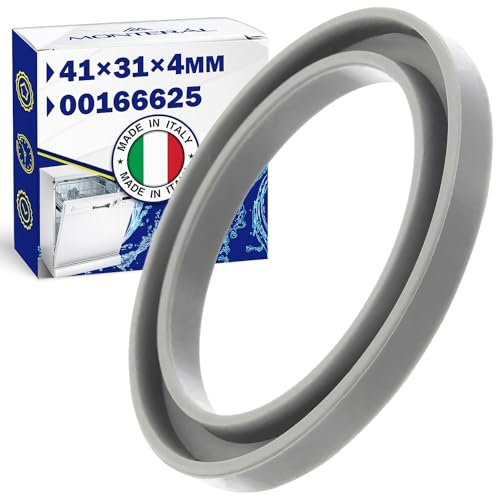 Dichtung Klarspüler Spülmaschine 41x31x4 mm mit dem Originalcode 00166625 166625 für Bosch Geschirrspüler für Siemens - MADE IN ITALY - Garantie 10 Jahre - MONTERAL