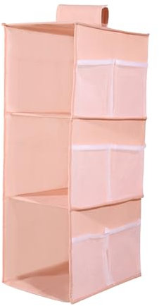 siduytin 2 Stück waschbarer Kleiderschrank zum Aufhängen von Kleidung. Kleiderschrank frisch und sauber mit Leichtigkeit. Aufbewahrungsschrank für Hängeschränke, Rosa