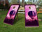 AdesiivoStudio Cornhole Board Wraps mit Heißluftballon, Bezauberndes Sonnenuntergang-Design, Laminierungsoptionen, Cornhole Boards Wraps