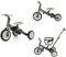 PETITE&MARS Multifunktionales 5-in-1-Dreirad Turbo * Fahrrad * Dreirad * Laufrad * Rutschauto * Lauflernfahrzeug (Misty Green)