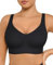 FeelinGirl Wireless Bras for Women Full Coverage Bralettes Womens Bras No Underwire Full Support Everyday Bras Adjustable Straps Sports Bra Plus Size Black XXL