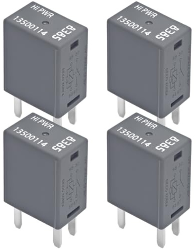 4Pcs Relay 13500114/8385-12VDC 40A 4Pins Relay for Air Conditioning Fan Relay, Relay 13500114/8385 Compatible for GM Vehicle Models