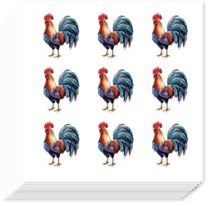 AHANDMAKER 180 Stück Hahn Planer Aufkleber. 1 Zoll Hahn Selbstklebende Sticker Für Planer Kalender Scrapbooking Kunst Kalender Zeitschriften Album