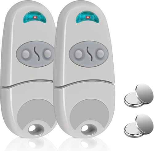 Telecomando Cancello Universali 433,92MHz - 2 PZ - Compatibile con Top 432EE, 432EV, 432NA, 432A, 432M, 432S, T432-2 Canali per Cancelli Automatici - Radiocomando Cancello di facile Programmazione