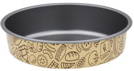Teglia Mini Teglie per friggitrice ad aria, airfryer, Alluminio antiaderente Riutilizzabili, antiaderenti belle comode capienti anche per piccole porzioni (Crema, Conica 18 cm)
