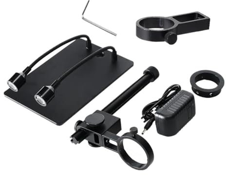 Mikroskopbeobachtung 35mm 40mm 50mm Tragbare Aluminiumlegierung USB Mikroskop Ständer Stativ Halter Halterung for Mikroskop(Full Kit)