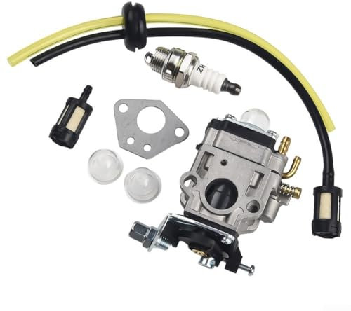Honseadek Ersatz Vergaser Kit für Florabest FBS 43 A1, FBK 4 B2 4in1, PBK 4 A1, 2 A1 Rasentrimmer - Hochwertiges Metall Vergaser Set