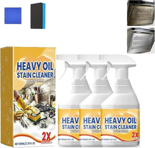 Hochleistungs-Fettlöser-Reinigungsspray, Allzweck-Küchen-Schweröl-Reinigungsmittel, kraftvolles sauberes Ölflecken-Spray (3)