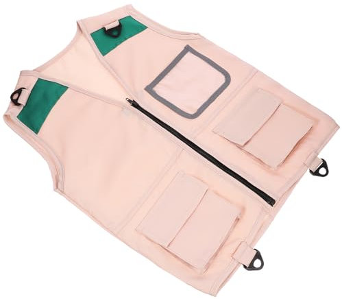 Toddmomy -Weste Für Mädchen Cosplay-Outdoor-Vest Für Für Rollenspiele Und Erkundungen Strapazierfähig Und Detailreich Khaki