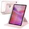 A-BEAUTY Funda Giratoria Compatible con Samsung Galaxy Tab S8 Plus 2022 / S7 FE 2021 / S7 Plus 2020 12.4 Pulgadas con Soporte S Pen, Rotación de 360° Respaldo Clara, Rosa