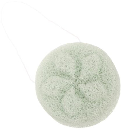 SAFIGLE Gesichtsschwamm Aus Pflanzlicher Faser Zur Sanften Reinigung Und Peeling Wiederverwendbarer Schwamm Für Tägliche Hautpflege (hellgrün)