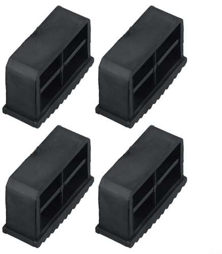 Zilimontt Lot de 4 pieds de sécurité de rechange antidérapants en caoutchouc pour échelles télescopiques d'intérieur et d'extérieur 60 x 22 mm