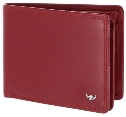 Golden Head Leder Geldbörse Polo RFID Protect Scheintasche 1420 Rot dunkelrot