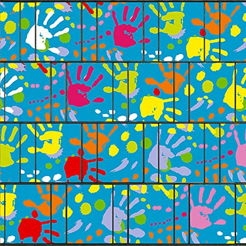 zaun|zu Bedruckter Sichtschutz Kindergeburtstag Doppelstabmatten Motivdruck Kinder | moderner Motivdruck | Garten-Deko | Sichtschutzstreifen Rolle | Vlies | Windschutz 2,5m x 2,0m