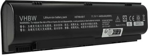 vhbw batteria compatibile con HP Pavilion DV1000, DV1700, DV4000, ZT4000 laptop notebook (4400mAh, 10,8V, Li-Ion)