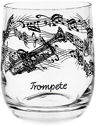 Glas Trompete schönes Geschenk für Trompeter