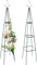 anaterra® Rosenbogen - Set, 2 Stück, Freistehend, Stabil, Metall, Grün - Rankhilfe, Gartenbogen, Rankbogen, Rosenhilfe, Rosen Torbogen, Rankgitter für Hochzeit, Garten, Balkon (Rosenpyramide, 13mm)