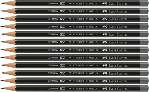 Faber-Castell 215100 - Bleistift Wirtestift Magicus, für Gastronomie (12 Stück, Wirtestift)