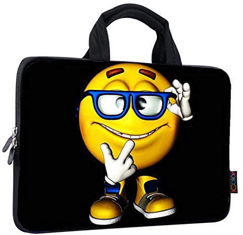 iColor 14 15 15.4 15.6 inch Laptop Handle Bag Case Pouch Holder Notebook Sleeve Neoprene Cover Soft Carring Travel Case for Chromebook Cute Boy ICB-06