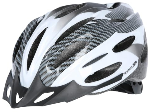 Trespass Crankster Adult Bike Helmet White S/M