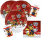 Procos 10118266 Set de fête Paw Patrol 52 pièces, 16 assiettes, 16 tasses et 20 serviettes, vaisselle jetable, décoration de table, héros sur 4 pattes