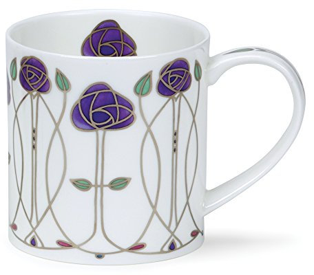Dunoon Fine Bone China Orkney Argyle Mackintosh Fine Bone China Mug - Made in England (Purple)