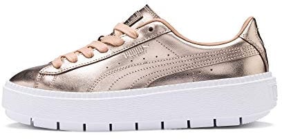 PUMA Damen Zapatillas Casual de Mujer Basket Platform Trace Luxe Turnschuhe, bunt, 37 EU