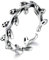 snorso verstellbar Sterling Silber Olivenöl Äste Blätter Engagement Hochzeit Ring für Mädchen Frauen