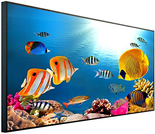 Ecowelle Infrarotheizung mit Bild | 1200 Watt | 60x120 cm | Infrarot Heizung| | Made in Germany| b 5 Wasserwelt