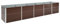 vidaXL Hochbeet Pflanzkübel Pflanzbeet Gemüsebeet Gartenbeet Frühbeet Blumenkasten Pflanzkasten Garten Verzinkter Stahl 400x80x45cm Braun