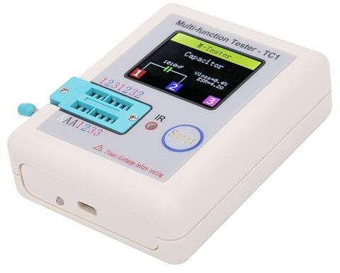 Garosa Testeur de Transistor Multifonction 3.5in écran d'affichage TFT TC1 pour diodes de condensateur inspecter Les Composants électroniques,Testeur De Tubes