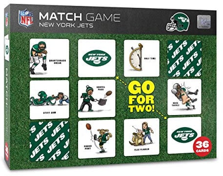 YouTheFan Unisex-Erwachsene New York Jets Lizenziertes Memory Match Spiel, Team-Farben, Einheitsgröße
