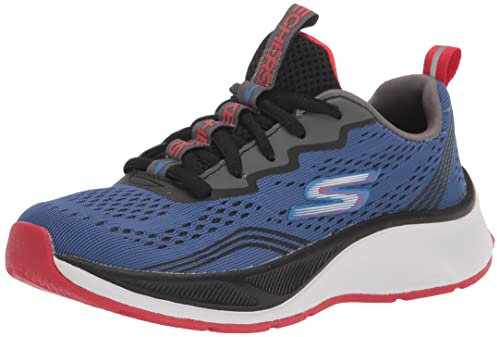 Skechers 403951l Rybk, Sneaker, Royal Textile Black Red Trim, 38.5 EU