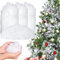 Herefun Weihnachten Kunstschnee Dekor, 3 Stück Künstliche Schneedecke, Flauschig Schnee Faser Gefälscht Indoor, Schnee Faser Flauschige, Einfache Weihnachten Deko für Weihnachtsbaum