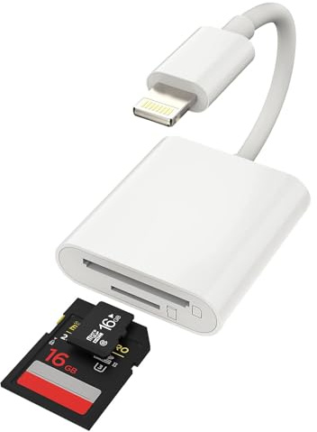 SD card reader adapter OTG for iPhone Lightning to micro SD TF flash card data transfer camera photo storage backup memory hub accessory for Apple for iPhone 14 13 Plus 12 11 Pro Max X XS XR SE 7 8
