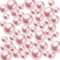 TYEQWT Schwimmende Perlen, 150Pcs Kunstperlen, Floating Pearls, Schwimmende Perlen für Vasenfüller, Perlen Ohne Loch, Kunststoffperlen für Vasen DIY-Basteln Karneval Fasching Deko,8/14/20mm (Hellrosa)