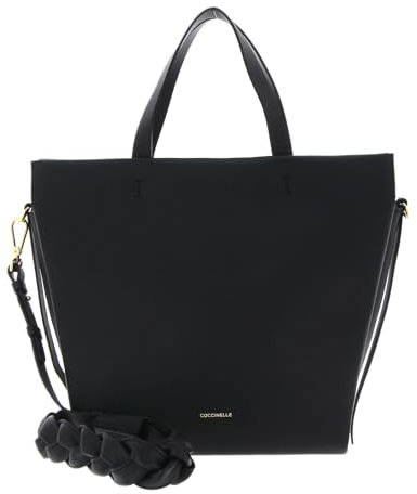 Coccinelle Boheme Grana Double Handbag Double Grainy Leather Noir/Brule