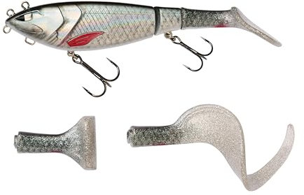 Berkley Zilla Tailswinger, Fishing Hook, Hard Lure, the First Jointed Tailbait on the Market With Amazing Swimming Action and Huge Versatility, PredatorFishing, Pike, Unisex, Roach, 56g | 140mm