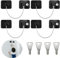Toivize 4 Piezas Cerradura para Puerta de Frigorífico, Candado Frigorifico de Niños con Llaves Cerradura para Frigorífico Candado Nevera, Negro