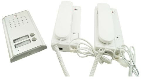 Citofono bifamiliare con pulsante per apertura cancello