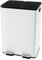 TANGZON 2x30L Recycling Pedal Bin, Double Kitchen Waste Bin with Plastic Inner Buckets, Soft Closure Lids, Deodorant Boxes & Handles, Fingerprint Proof Airtight Stainless Steel Trash Can (White)