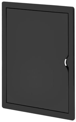 Miratic Tapa Contador de Luz Puerta Contador Agua Tapa Cuadro Electrico Fabricada en Material ABS Resistente Perfectos para uso Comercial y Residencial Color Negro (20 x 25 cm)