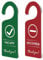 CHGCRAFT 2Pack Vacant Occupied Door Hanger Sign Engraved Acrylic Door Sign for Home Office Restroom Conference Hotels