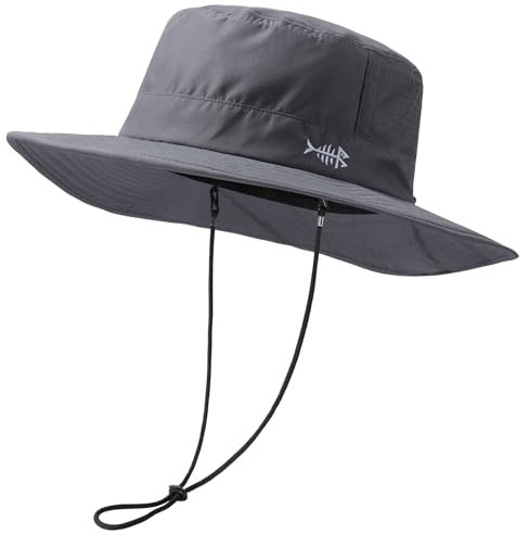 Bassdash Sombrero de Pescador de Pesca Resistente al Agua UPF 50+ con Malla Perforada con láser Ajustable para Hombres y Mujeres Senderismo al Aire Libre