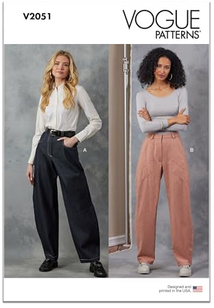 Vogue Patterns Paper Pattern V2051U5 Damenhose, U5 (44-46-50-52)