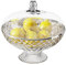 Bol à Fruits Avec Couvercle en Plastique Transparent 10,2 Pouces - Décoratif pour Comptoir de Cuisine - Panier pour Fruits, Produits, Légumes
