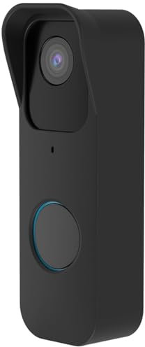 [1Pack] Doorbell Cover, Doorbell Silicone Cover Compatible with Blink Video Doorbell,No Drill Accessory, Full Protection for Doorbell, Black