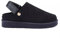 sole london Ladies Platform Strappy Clogs Womens Warm Faux Fur Slippers Shoes BOOTSF Black 7