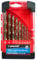 HSS-Cobalt Lot de 10 forets M35 5 % cobalt pour acier inoxydable, fer, etc. 1,0 à 10 mm x 0,5 mm